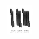 كابل USB-C إلى Lightning مضفر من النايلون بطول 0.3 متر من راف باور