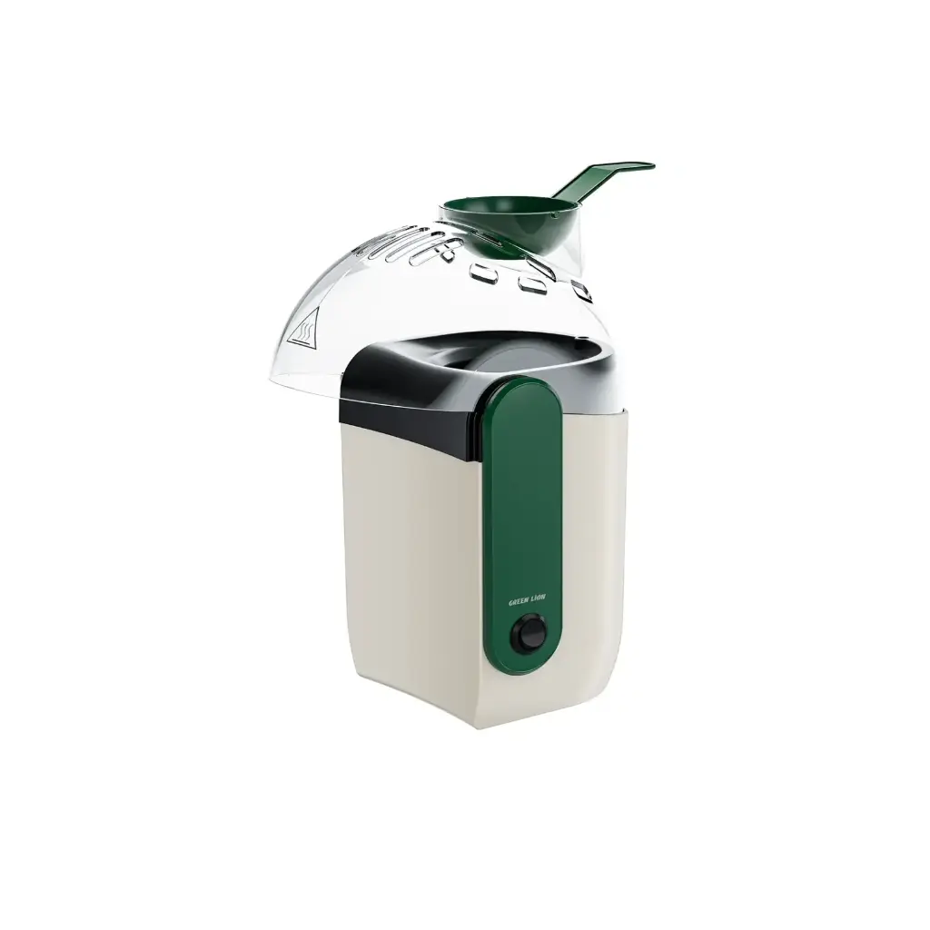Green Lion Pop Mate 1200W Popcorn Maker, White