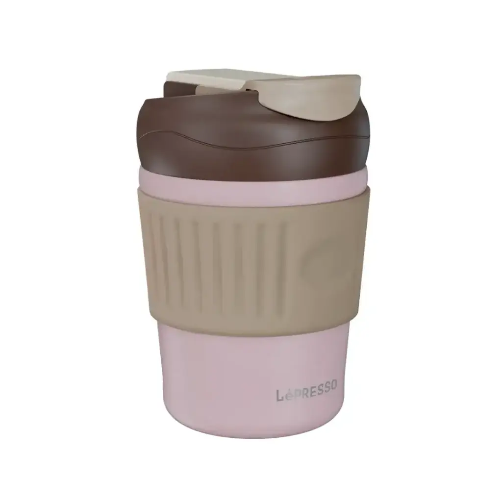 LePresso Morningscape Tumbler Mug Dual Sip, Pink