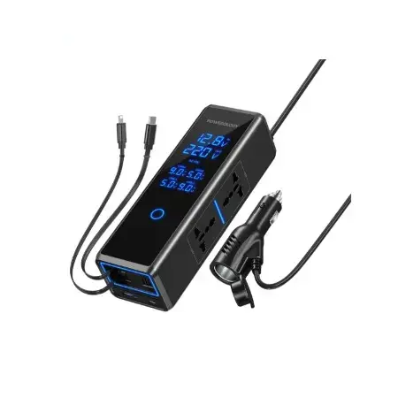 Powerology 300W Car Power Inverter, Black