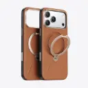 Torras iPhone 17 Pro Max Ostand Q3 VegSkin, Amber Brown