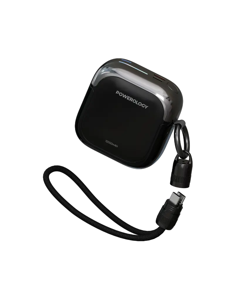 Powerology Bahamas 10K Power Bank, Black