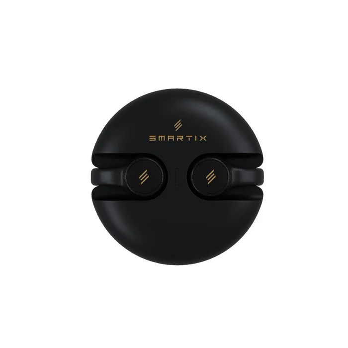 Smartix Atom U Open Ear Clip On Wireless Earbuds, Black