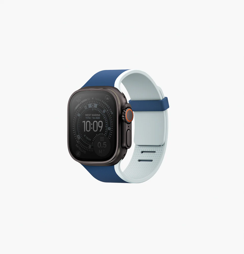 UNIQ Revix IV Reversible Magnetic Apple Watch Strap 49|46|45|44MM, Blue|Pale Aqua