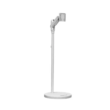 Powerology Portable TV stand With Wheels, White