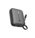 RAV Power 10K Mah Powerbank with built-in USB-C cable, Black