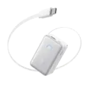 Anker 10K 45W Nano Powerbank Built-In USB-C Cable, White