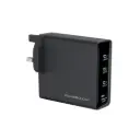 Powerology Volt-X 200W Multi-Port Gan Adapter, Black
