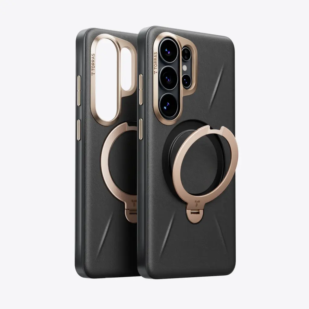 Torras S26 Ultra Ostand Q3 VegSkin, Ivory Black
