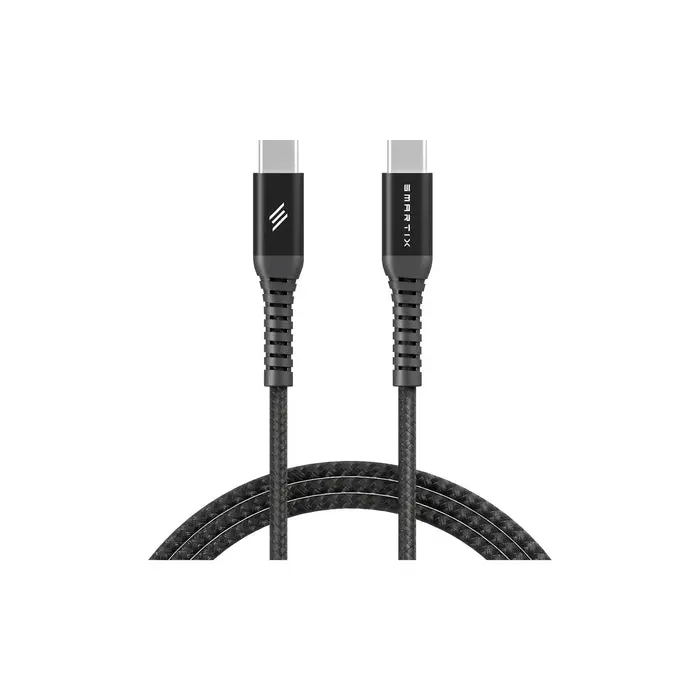 Smartix 60W USB-C to USB-C Fast Charge Braided Cable