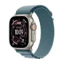 Apple Watch Ultra 3 49MM Natural Titanium | Blue Alpine Loop - M