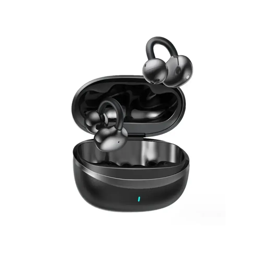 Green Lion Sonix Clip On Earbuds, Black