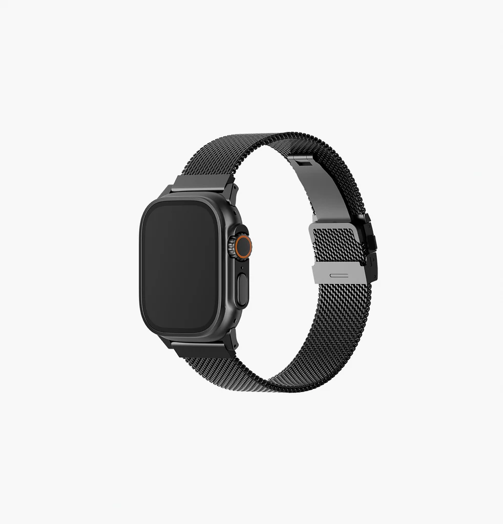 UNIQ Dante Pro Apple Watch Mesh Steel Band 49/46/45/44MM, Graphite Black