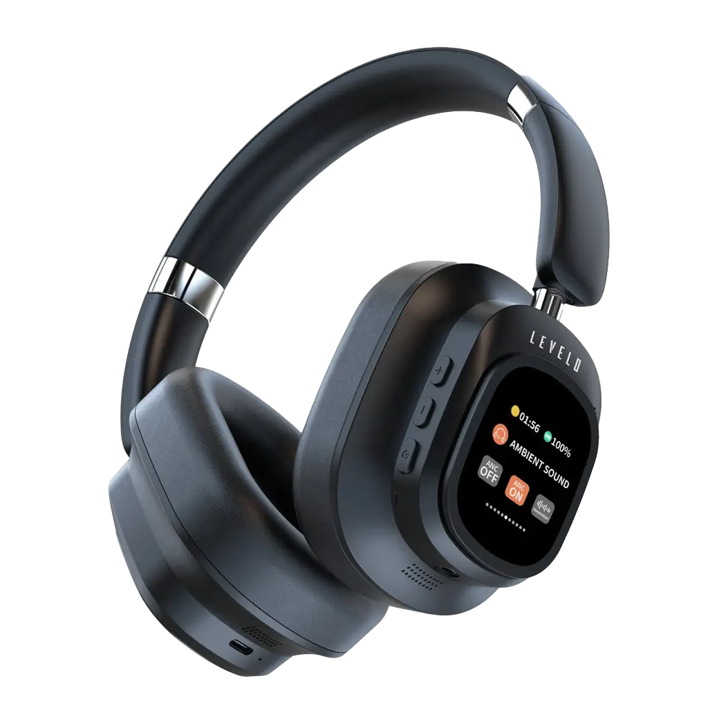 Levelo Vibemaster ANC Headphones, Black