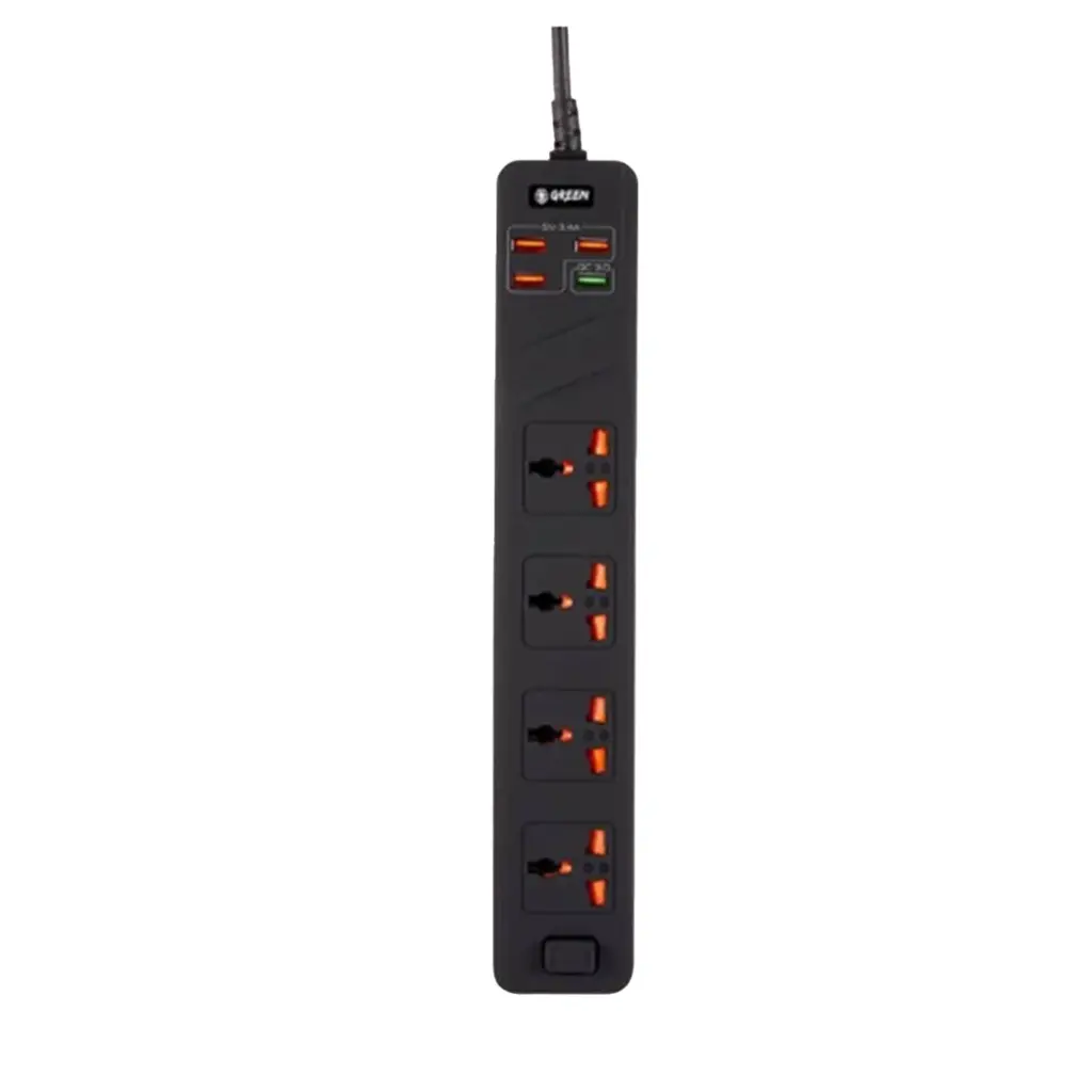 Green Power Socket 3000W Black