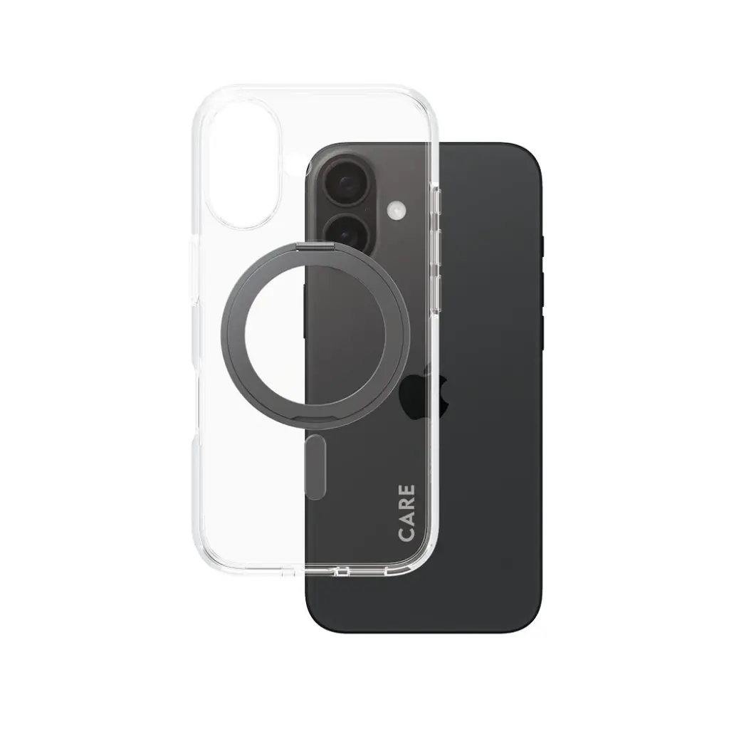 Care Kickstand Case iPhone 16, Black