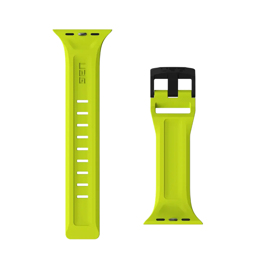 UAG Apple Watch 45mm/44mm/42mm Silicone Scout Strap, Billie Neon Green