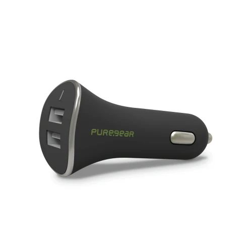 Pure Gear Universal Dual USB Car Charger Black