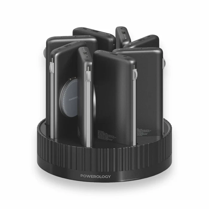 Powerology 8 in 1 Powerbank Station, Black