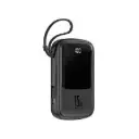 Baseus 10,000 Qpow Digital Display Powerbank with Type-C Cable, Black