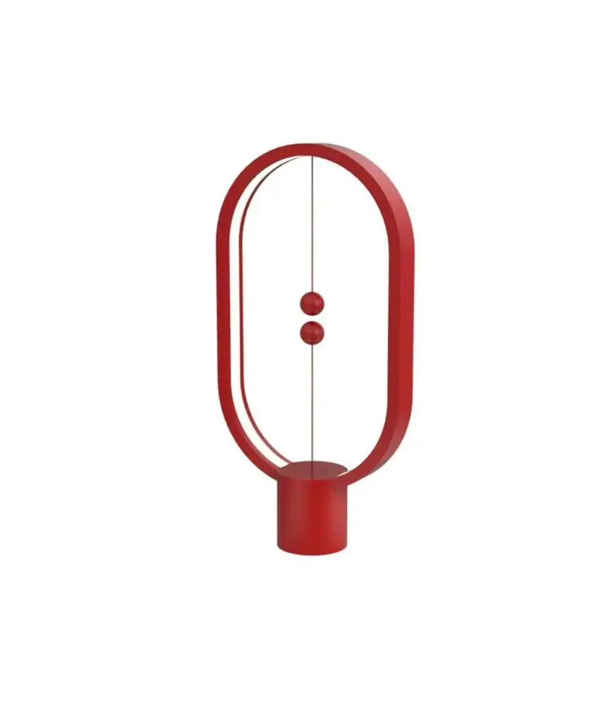 Allocacoc Heng Balance Ellipse Table Lamp Red