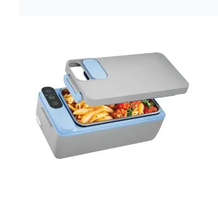 Powerology Lumo Portable Heated Lunch Box, Grey Blue