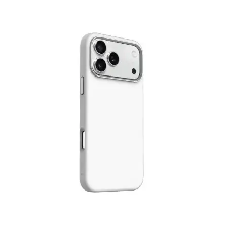 Levelo Iris iPhone 17 Pro Silicone Cover, Silver