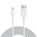Anker 10 ft. Powerline II with Lightning Connector Cable White