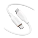 Anker 3ft 100W Powerline III Flow USB-C to USB-C Cable, White