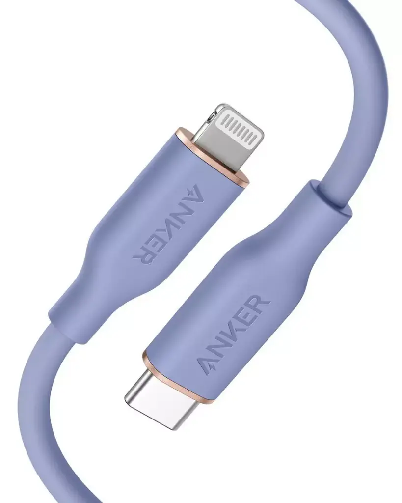 Anker 3ft Powerline III Flow USB-C to Lightning Cable, Purple