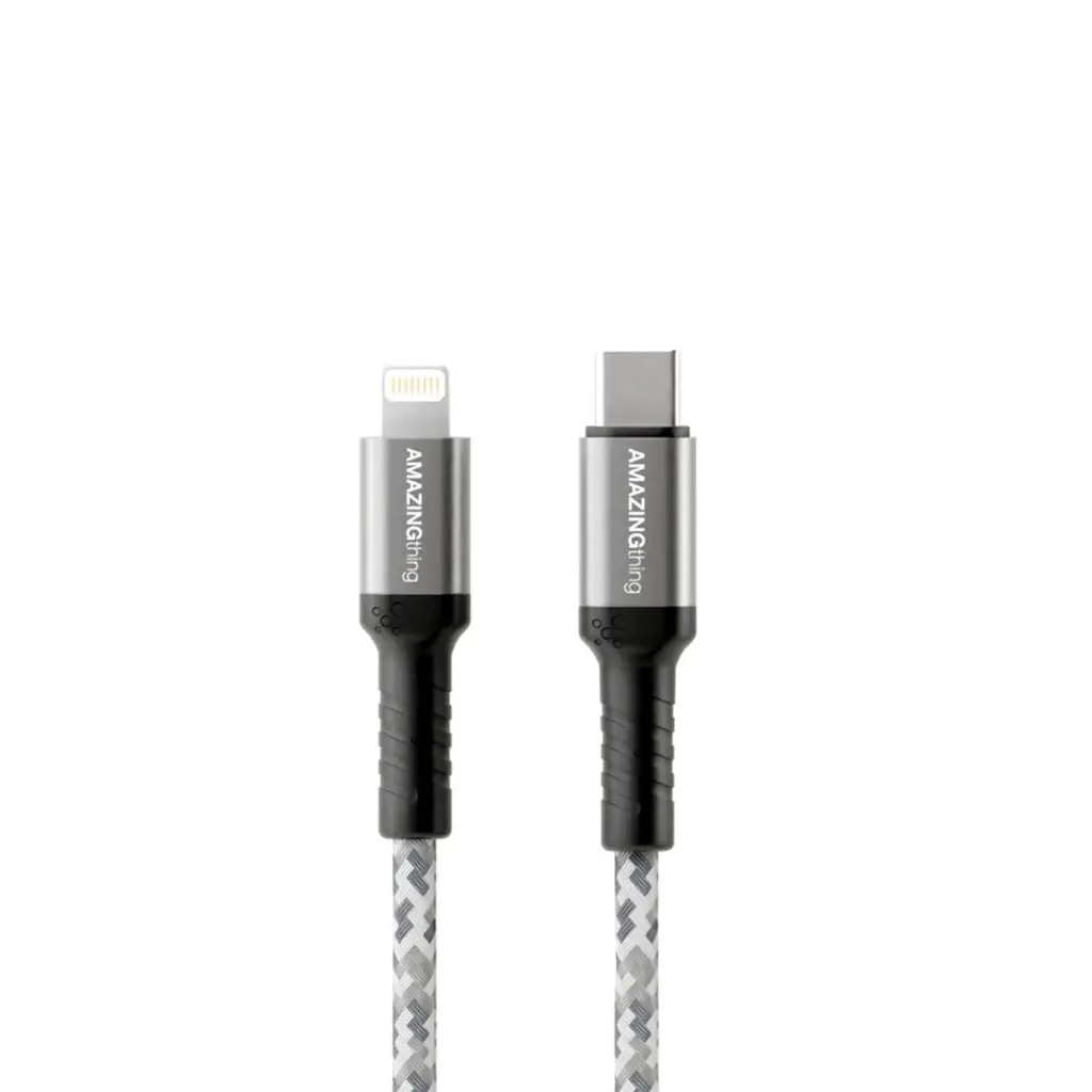 [ATKFPD012SV] Amazing Thing 1.2m Lightning to Type-C PD Cable Grey