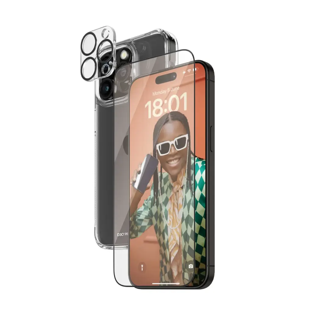 [B1175+2812] PanzerGlass iPhone 15 Pro Max UWF Bundle