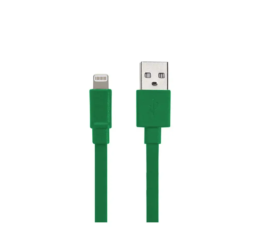 [BA10L-GR] Yel 3ft USB-A to Lightning Cable Green