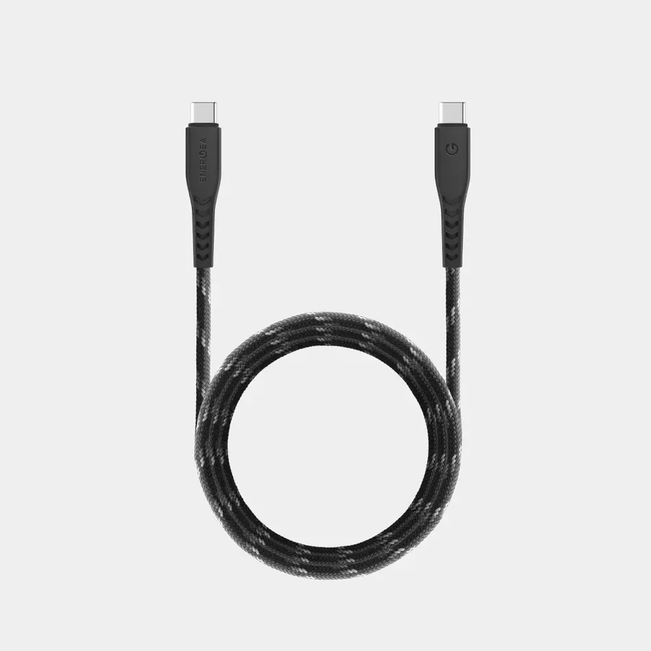 [CBL-NF20CC-BLK150] Energea 100W 5A 1.5M NyloFlex USB-C to USB-C Cable, Black