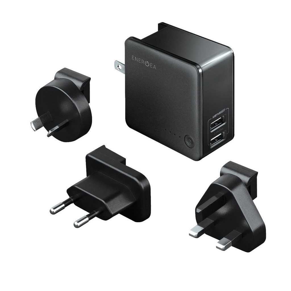 [CHR-TWP-5K34] Energea 2 in 1 5K MAH Travel Adapter, Black