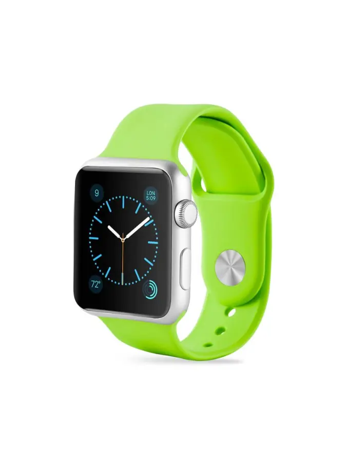 [CS2086-GR] CoteetCI Apple Watch 42/44mm Silicon Sport Band Green