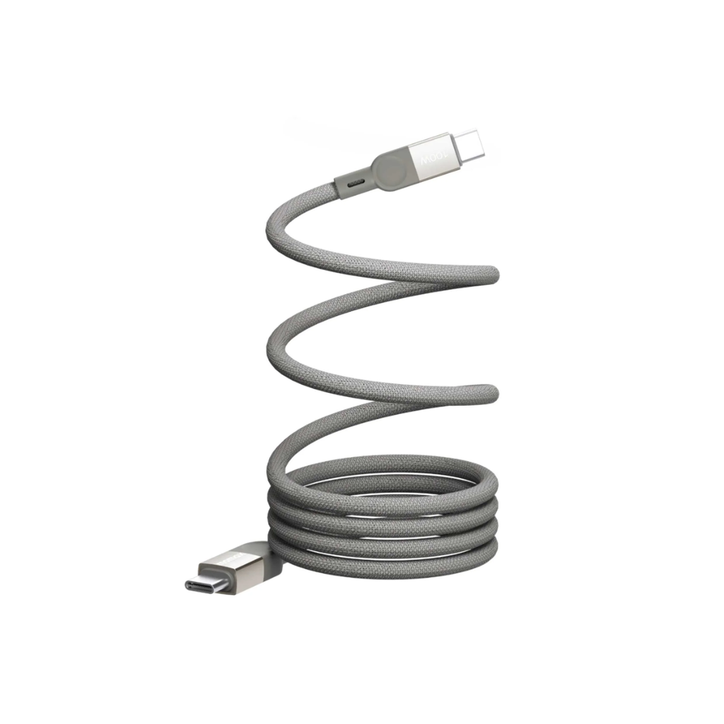 [DC35L] Momax 1m 100W Mag Link USB-C to USB-C Magnetic Cable, Titanium