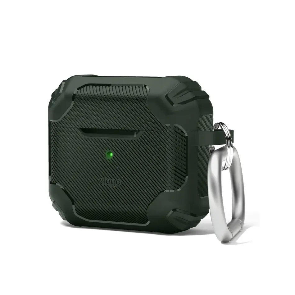 [EAP3SDAM-DGR] Elago AirPods 3 Solid Armor Case, Dark Green
