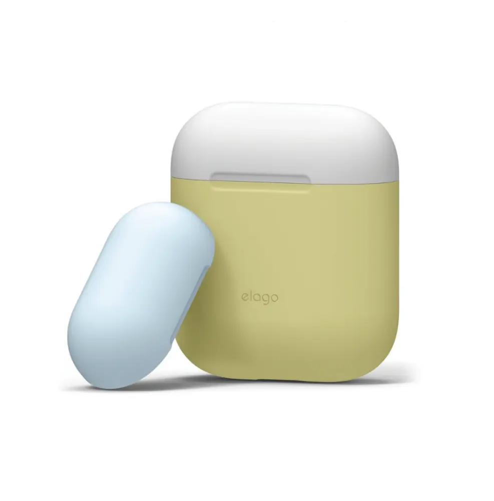 [EAPDO-YE-WHPBL] Elago Airpods Duo Case Body Yellow / Top White, Pastel