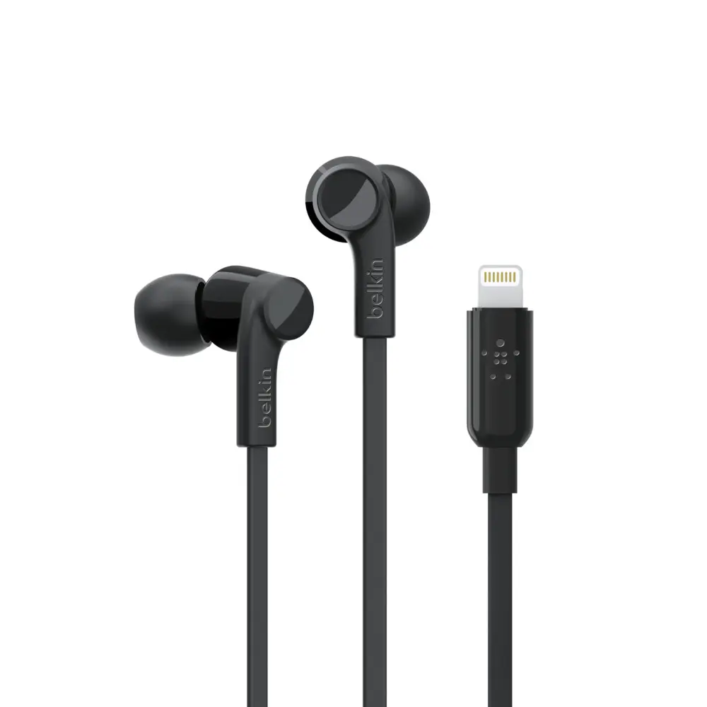 [G3H0001BTBLK] Belkin Soundform Headphones with Lightning Connector, Black