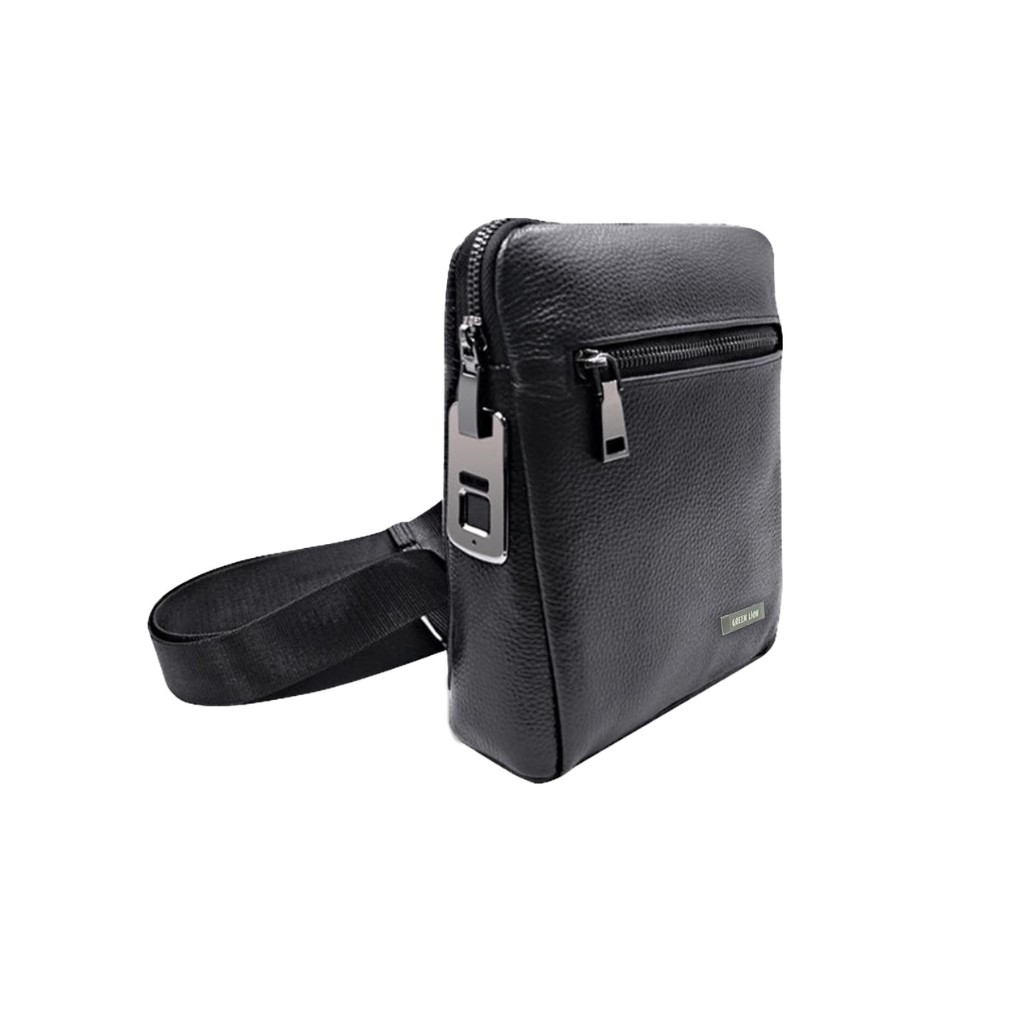 [GNBRNFBGBK] Green Lion Bern Smart Fingerprint Bag, Black