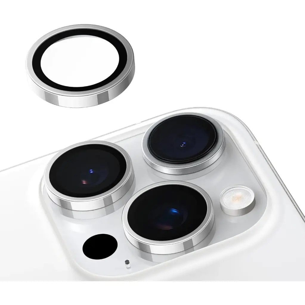 [GNCMLP16PMSL] Green iPhone 16 Pro|16 Pro Max Lens Pro, White Titanium