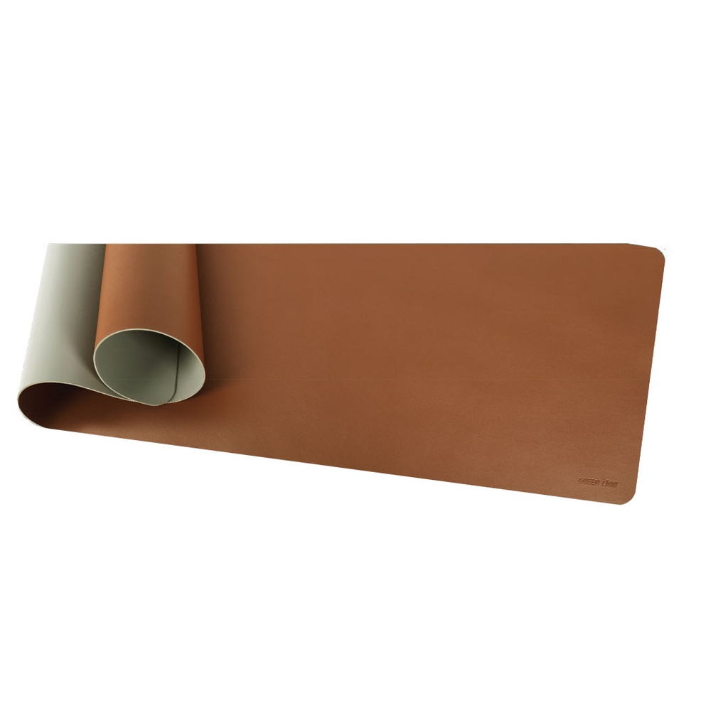 [GNELDPADGYBR] Green Lion Elite Desk Pad, Gray/Brown