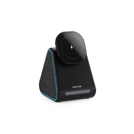 [GNMGT15WSPBK] Green Mag Trio Speake/Charger/ Phone Stand, Black