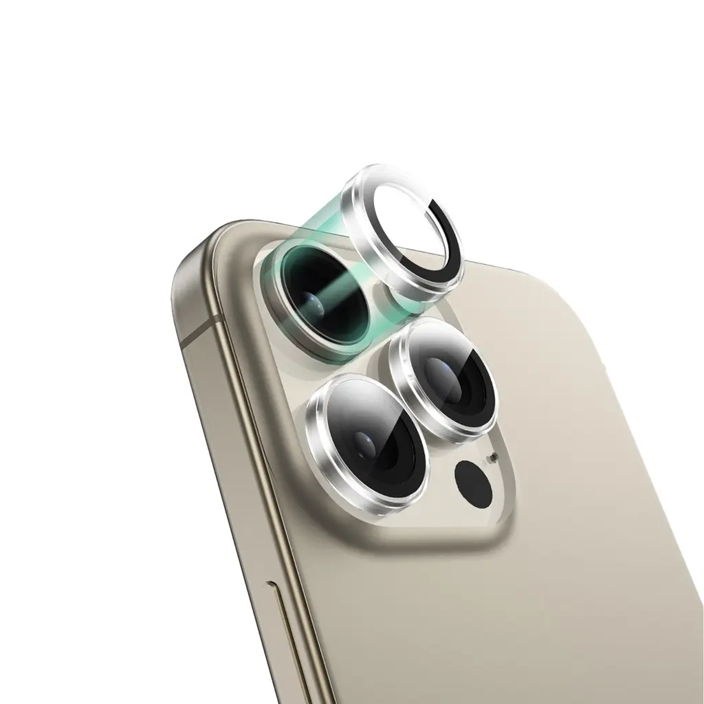 [GNTRIOCL16PMCL] Green iPhone 16 Pro|16 Pro Max Trio Camera Lens, Clear