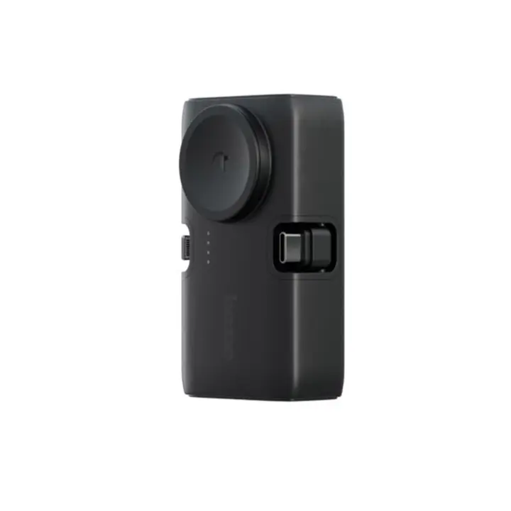 [GPW-KODA-BLK] شاحن محمول 3 في 1 قابل للطي 5K يو اس بي سي/لايتنينج جو باور كودا لساعة أبل من باسيك - لون أسود