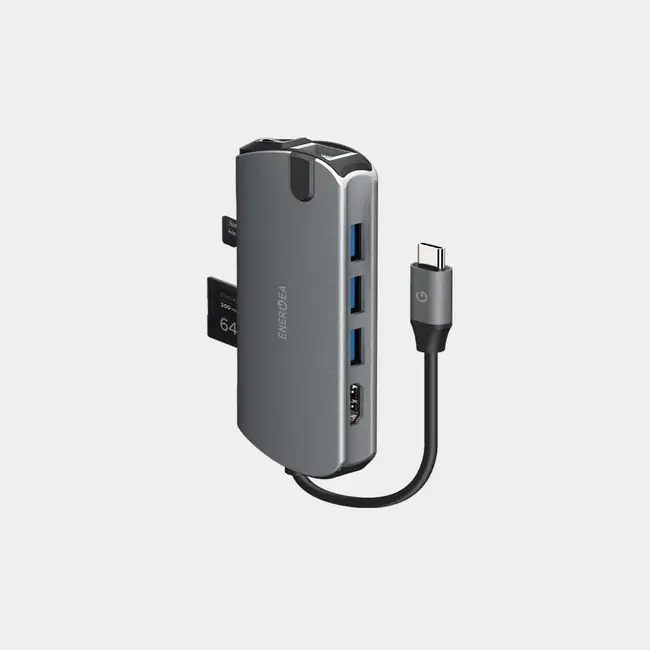 [HUB-HDPRO-GUN] Energea Aluhub HDPro 8 in 1 USB-C Hub, Gunmetal