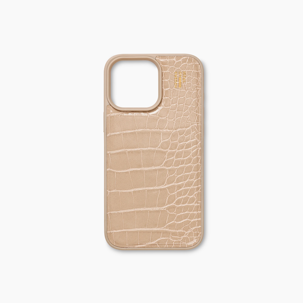 [IDVLCMS-I2467P-456] Ideal Of Sweden Leather iPhone 16 Pro Max, Warm Beige Croco