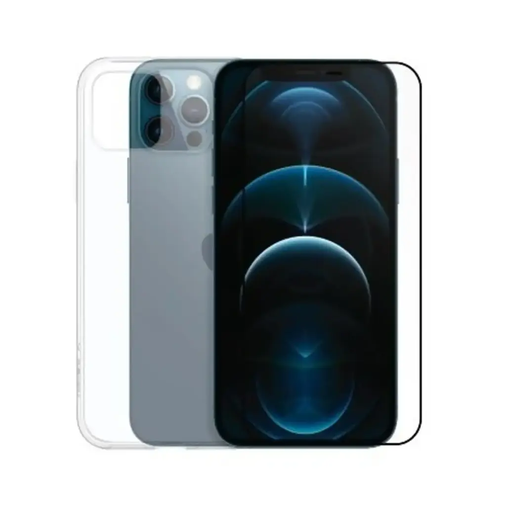 [IGBI12P] سمارتكس حزمة آيفون 12 وآيفون 12 برو واقي شاشة وحافظة