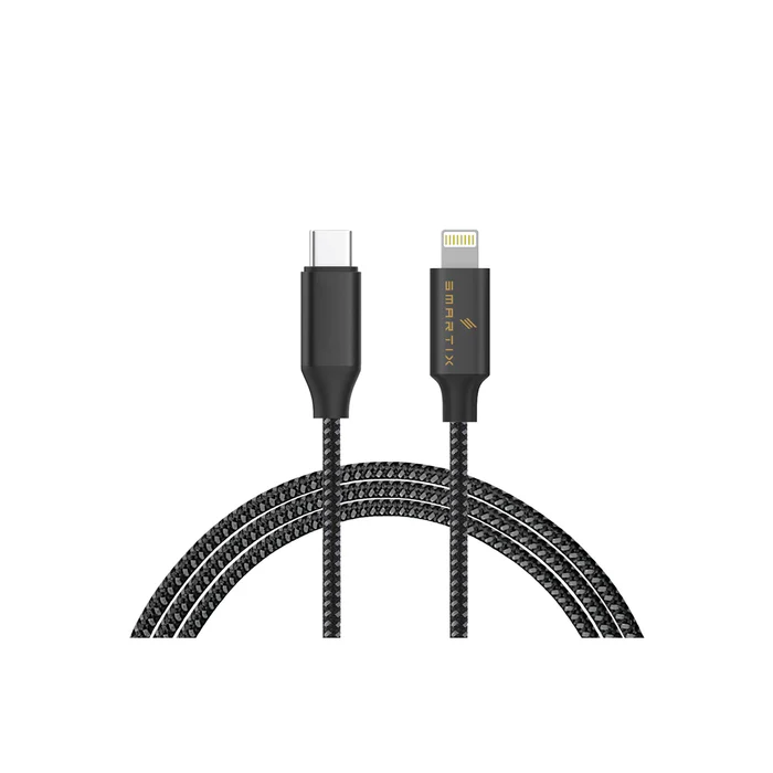 [IGCLG] كابل قماشي مضفر USB-C إلى Lightning بطول 1.5 متر